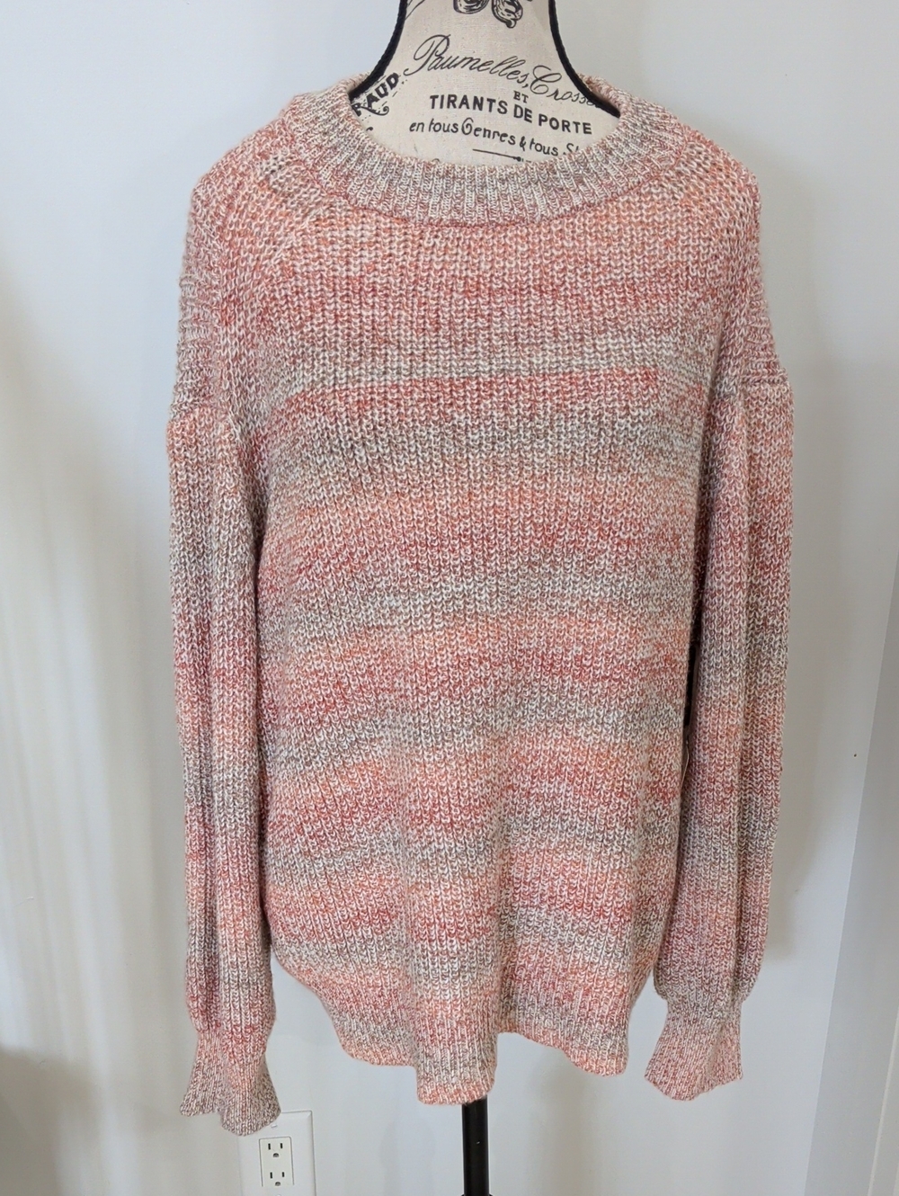 A.N.A | Women's Red  Combo Long Sleeved Knitted Sweater